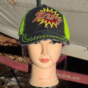 Ladies Gray Trucker BLING Hat NEW